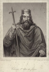 Kong Clovis I af frankerne af French School