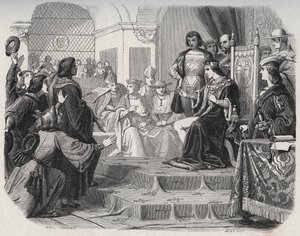Kong Ludvig XII udråbte folkets fader til Generalstaterne i Tours den 14. maj 1506 - 