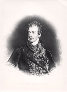 Klemens Wenzel Nepomuk Lothar (1773-1859) Prins af Metternich-Winneburg, ca. 1815 af French School