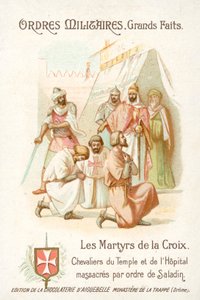 Tempelriddere og Hospitaller massakreret efter ordre fra Saladin af French School
