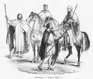 Tempelriddere efter Mifliez af French School