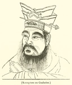 Kung-tzu eller Confucius (gravering) af French School