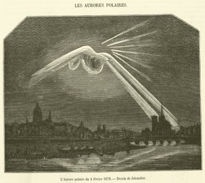The Aurora af 4. februar 1872 (gravering) af French School