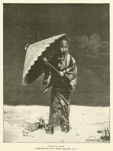 Vinter i Japan (gravering) af French School