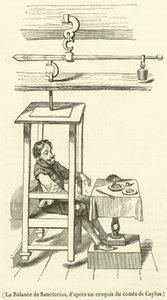 La Balance de Sanctorius (kobberstik) af French School