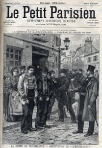 La Bande de Montmartre: Politiet arresterede indbrudstyve i Paris i "Le petit Parisien"" af French School