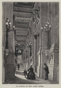 La Loggia i Paris Opera (gravering) af French School