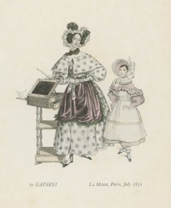 Mode, Paris, juli 1831 af French School