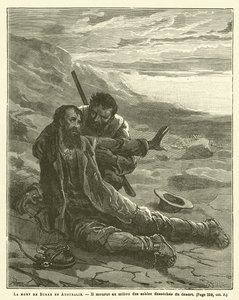 Burkes død i Australien (gravering) af French School