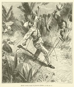 The Death of the Explorer Muller (gravering) af French School