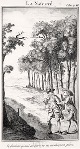 La Naivete (gravering) af French School