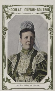 La Reine de Suede (farvet foto) af French School