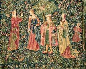 The Lordly Life: The Promenade, Loire Workshop, ca. 1500 af French School