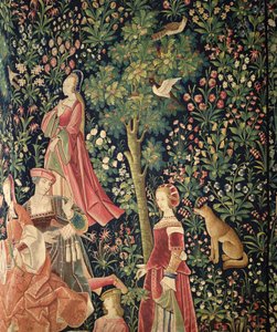 La Vie Seigneuriale: Unge kvinder og en ræv, ca. 1500 af French School