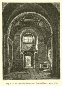 Kapellet i Feuillants-klosteret, omkring 1820 af French School