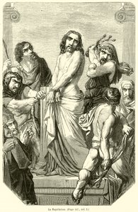 La flagellation (gravering) af French School