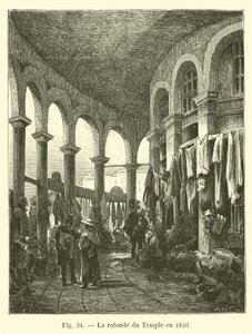 Templets rotunde i 1840 af French School
