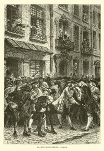 Rue Quincampoix af French School