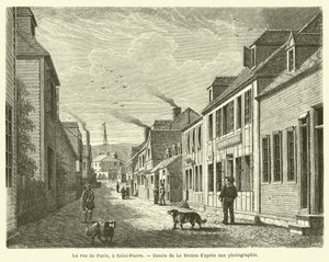 Gaden i Paris, i Saint-Pierre (gravering) af French School