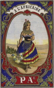 Etiket til afrikansk tråd af French School