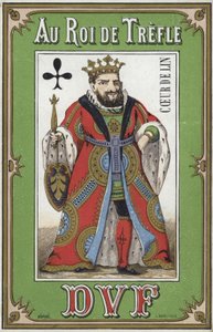 Etiket til King of Clubs linned af French School