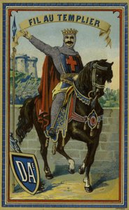 Etiket til Templar-tråd af French School