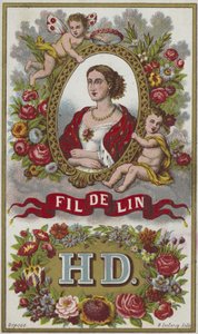 Etiket til hørtråd af French School