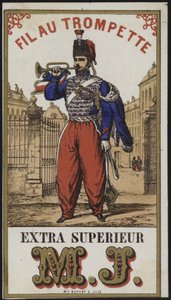 Etiket til trompetistens tråd af French School