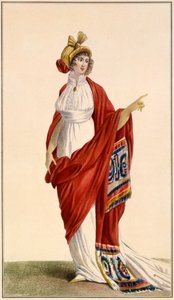 Kvinders aftenkjole i græsk stil, 1789 af French School