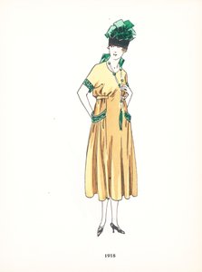 Damemode, 1918 af French School