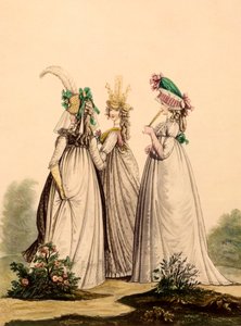 Damebeklædning - Modes Anglaises, 1795 af French School