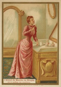 Lady renser tænder