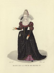 Dame ved Henrik IV af Frankrigs hof af French School