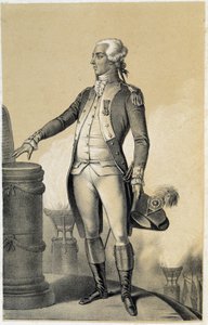 Lafayette (Lafayette) - i ""Historical Gallery of the French Revolution"" af Albert Maurin af French School