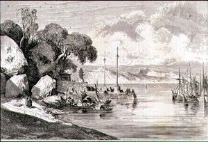 Landing Stage i Macao, Kina af French School