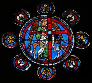 Sidste dom: en engel med korset (w143) af French School