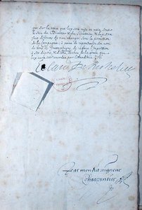 Sidste side i vedtægterne for det franske akademi af French School