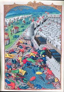 Lat 6067 After Honorable Capitulation, fra A History of the Siege of Rhodos af Guillaume Caoursin, 1483 af French School