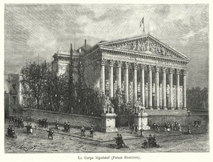 Lovgivende organ, Palais Bourbon (gravering) af French School