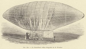 Deutschland, Dr. Woelferts styrbare ballon (gravering) af French School