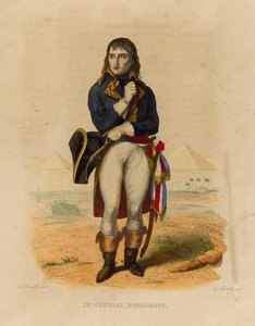 Le General Bonaparte (farvet gravering) af French School