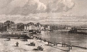 Le Havre - Normandie - indgravering i "La France illustree: geography, history, administration statistique" af V.A. Malt-brun. 1884 af French School