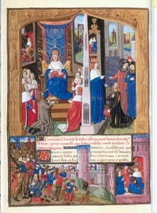 Le Livre des faits Monseigneur Saint Louis af French School