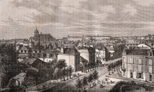 Le Mans - Pays de la Loire - indgravering i "La France illustrée: geografi, historie, statistisk administration" af V.A. Malt-Brown. 1884 af French School