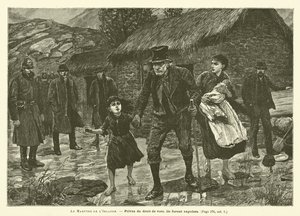 The Martyrdom of Ireland (gravering) af French School