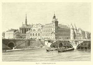 Tinghuset i 1859 af French School