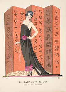 Le Paravent Rouge, fra en samling af modetallerkener af French School