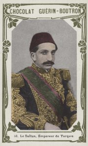 Sultanen, kejser af Tyrkiet (farvet foto) af French School