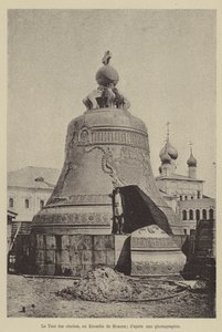 Klokkernes zar, i Kreml i Moskva (gravering) af French School