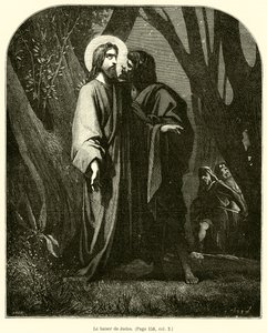 The Kiss of Judas (gravering) af French School